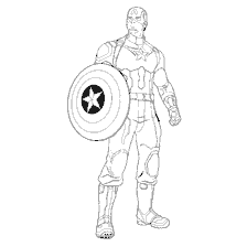 Couleur capitaine Amérique des Avengers