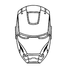 Colorer le masque de Iron Man des Avengers