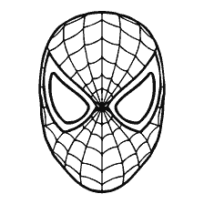 Masque Spider-Man pour colorier