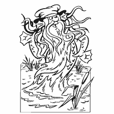coloring page: Coloring Water from Russian Folk Tales