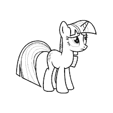 Coloring Sparkles from My Little Pony