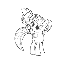 Sparkle and Spike from My Little Pony
