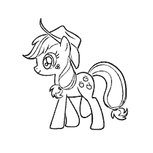 Applejack - a pony in a cowboy hat