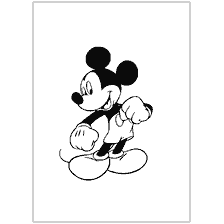 Mickey Mouse en estilo de color