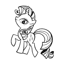 Pony Kolorowanka przez rzadkość z My Little Pony