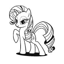 Pony rzadkość na kolorowanki