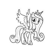 Prinzessin Cadence für die Färbung