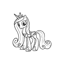 Malbild von Prinzessin Cadence von My Little Pony