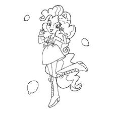 Coloring Girl from Pinky Pai's Equestria