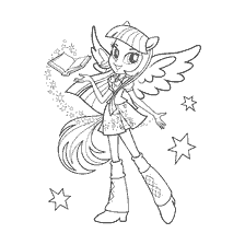 Twilight Sparkle met 'n boek