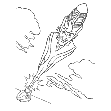 Projectile Man Visiting the Robinsons