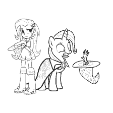 Kleur meisje van Equestria Pony Trixie