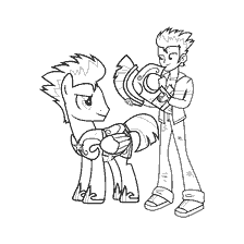 Equestria meisje Flash Centry en jongen Flash Centry in kleurboek