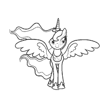 Principessa della Luna – un pony con ali e un corno