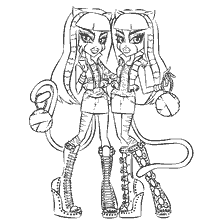 Meaulody y Pursephone de Monster High
