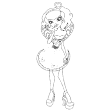Cupido para colorear de Monster High