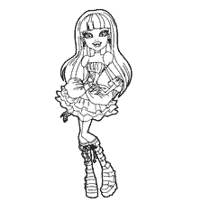 Colorear a Elizabeth del Monster High