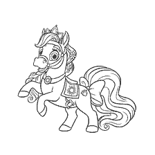 Pony tekening Ster van de Royal Pets Rapunzel