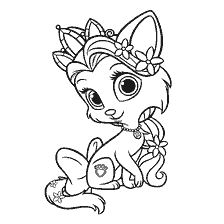 Kitten Sunny. Rapunzel የቤት እንስሳ
