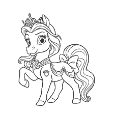 Klein ponie. Troeteldier Belle