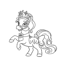Ponie Waterlelie. Troeteldier van prinses Tiana.