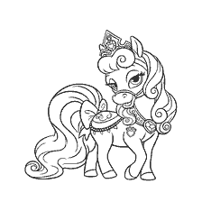 Ponie Karamel. Prinses Aurora se troeteldier