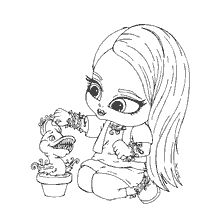 Colorear Venus McFlythrup con una mascota en forma de planta