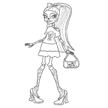 Skelita Calaveras - coloring book