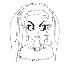 Kleurplaat door Abby Bominable van Monster High