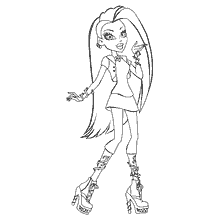 Kolorowanki przez Venus McFlythrup z Monster High
