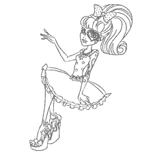 Kleur van het Operett karakter van Monster High