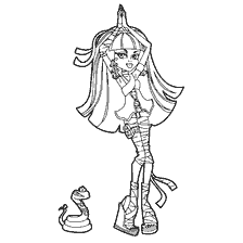 Cleo de Nile with a pet