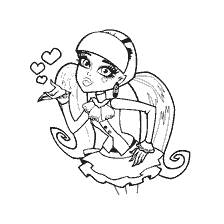 página para colorir: Desenho de cor Draculador de Monster High