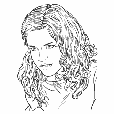 coloriage: Coloration Hermione Granger de Harry Potter