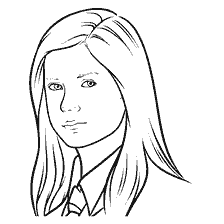 coloriage: Coloration avec Ginny Weasley de Harry Potter