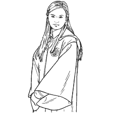 coloriage: Couleur Zhou Chang de la série Harry Potter
