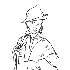 coloriage: Coloration par Fleur Delacour de Harry Potter