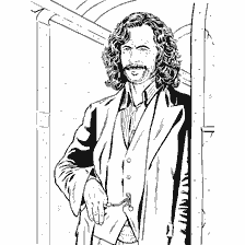 coloriage: Coloration par Sirius Black de l'univers Harry Potter