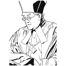 coloriage: Cornelius Fudge de Harry Potter