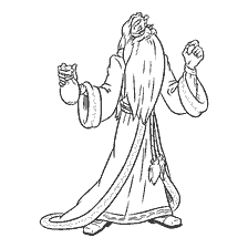 coloriage: Coloration par Albus Dumbledore de Harry Potter