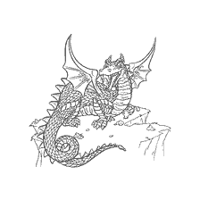 coloriage: Colorer un Dragon de l'Univers Harry Potter