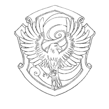 coloriage: Symbole de coloration de la faculté de Cogtevran de Harry Potter