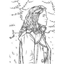 coloriage: Dessin de Hermione Granger de Harry Potter