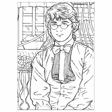 coloriage: Harry Potter dans la coloration