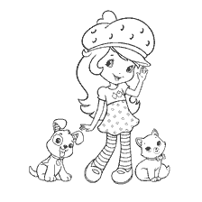 Charlotte Strawberry with Pets