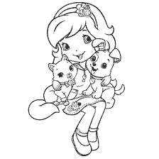 Charlotte Strawberry with Pets