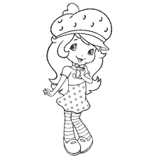 Charlotte livre de coloriage de fraises