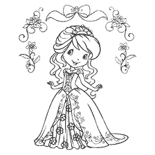 Farbe Charlotte Erdbeere im Outfit der Prinzessin
