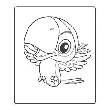 El loro de Scully en el libro de colores de Jake y Neverland Pirates