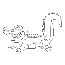 Coloring Crocodile Tick Tak from Jake and the Pirates of Neverland